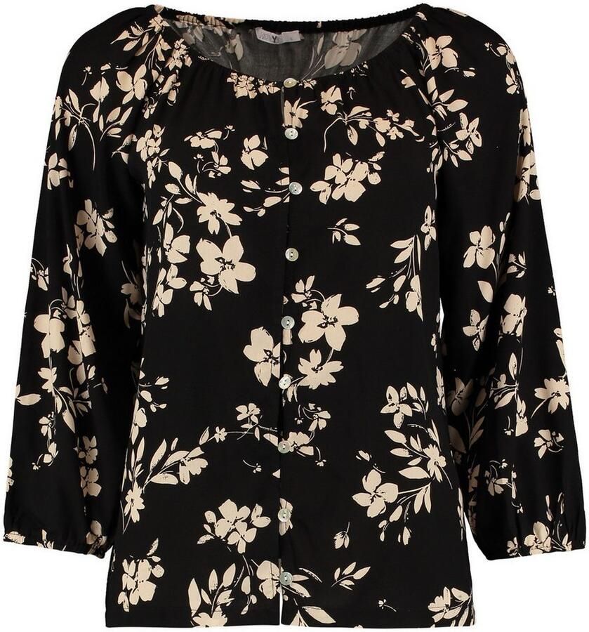 HaILYS Gedessineerde blouse 3 4 V BL Su44na