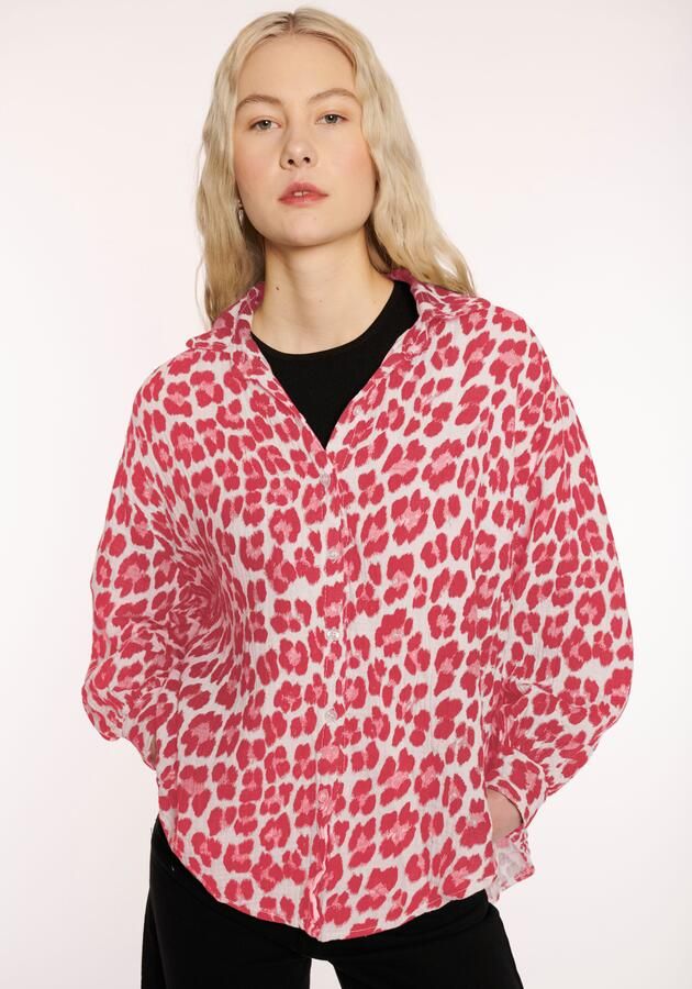 HaILYS Gedessineerde blouse LS C BL Le44ony - Foto 5