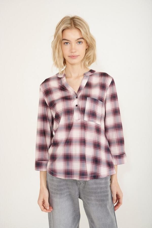 HaILYS Geruite blouse 3 4 P BL Di44nara