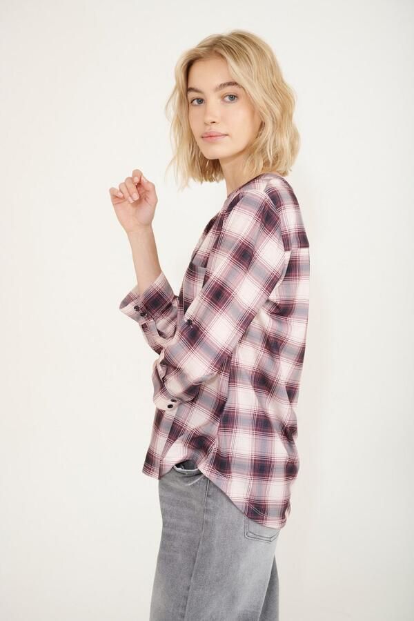 HaILYS Geruite blouse 3 4 P BL Di44nara - Foto 3