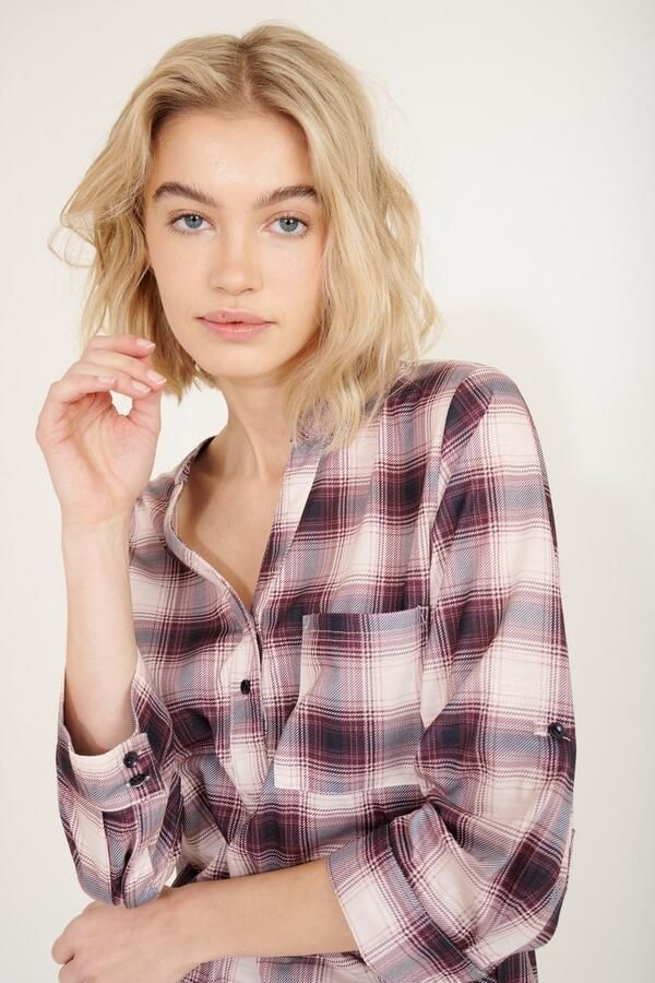 HaILYS Geruite blouse 3 4 P BL Di44nara - Foto 5