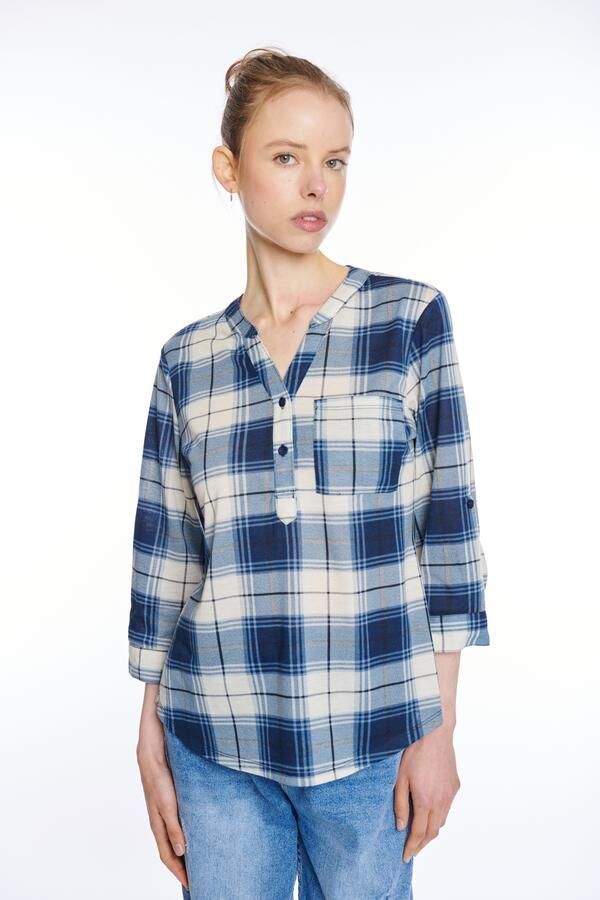 HaILYS Geruite blouse 3 4 P BL Di44nara - Foto 8