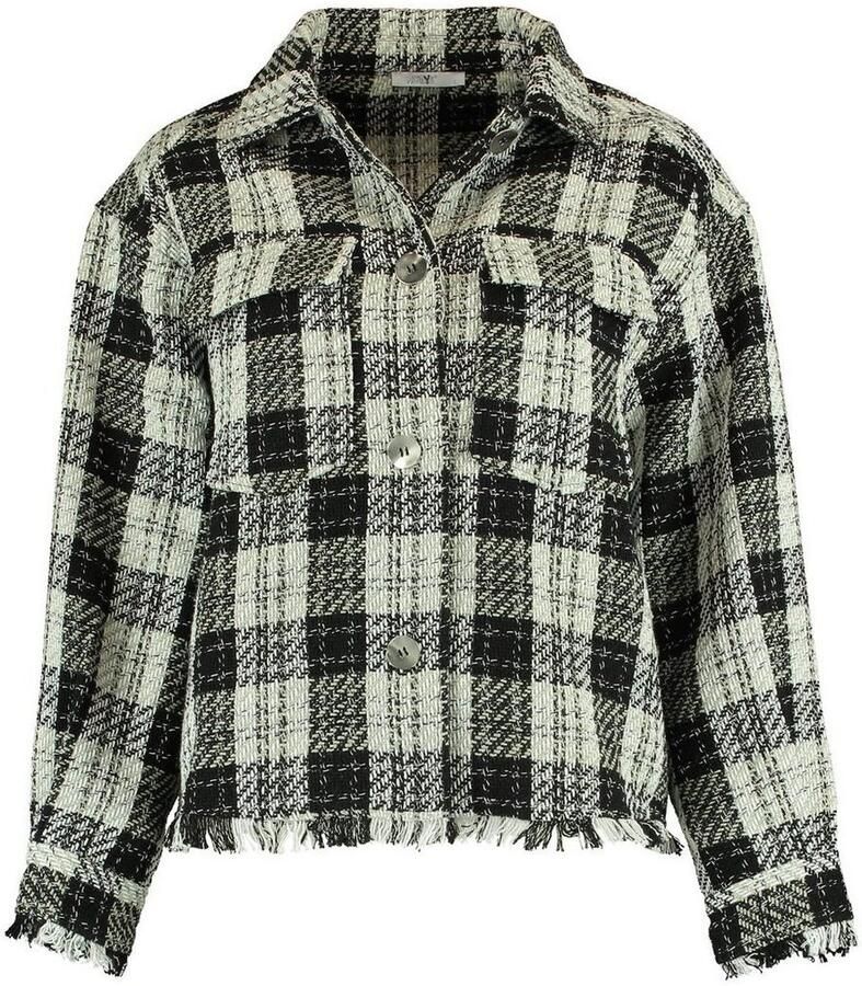 HaILYS Geruite blouse Modell: LS P BL Olive