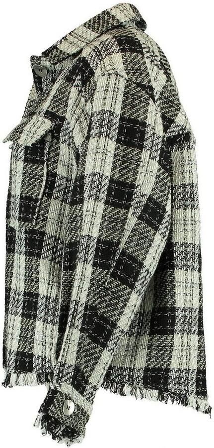 HaILYS Geruite blouse Modell: LS P BL Olive - Foto 4