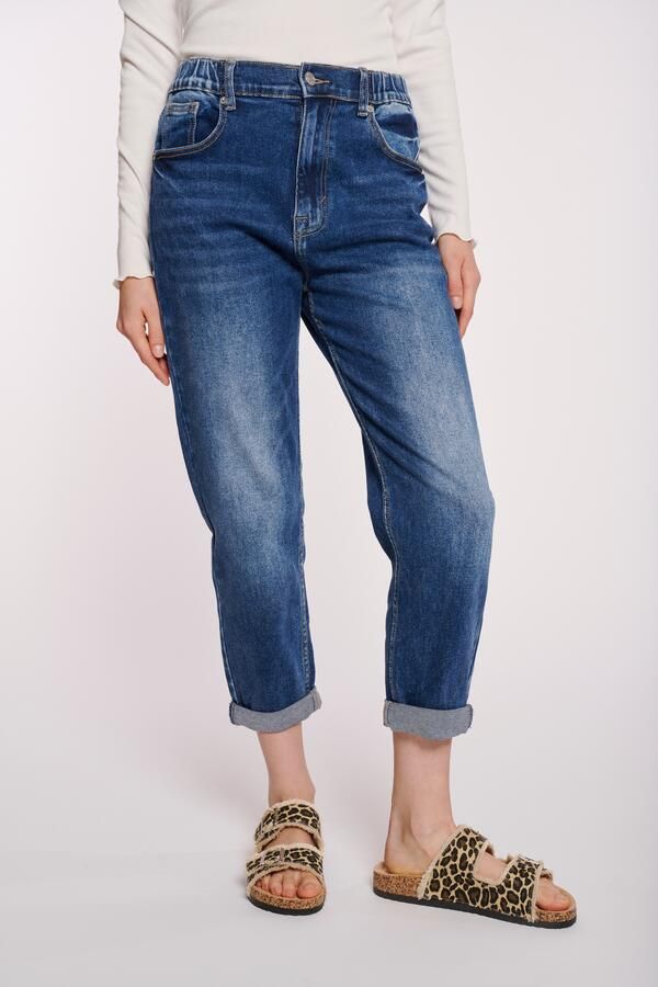 HaILYS High-waist jeans LG HW C JN Mirell met elastiek in de band