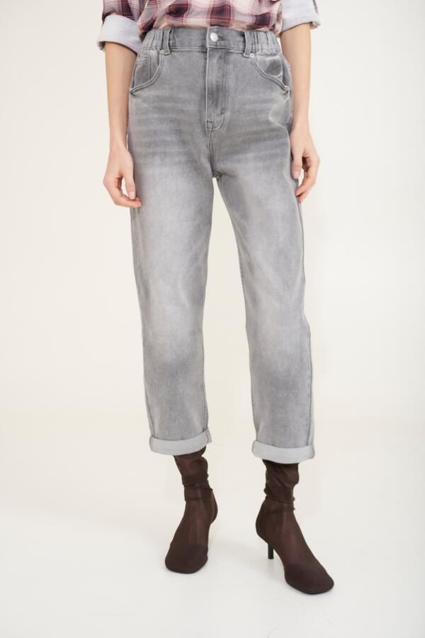 HaILYS High-waist jeans LG HW C JN Mirell met elastiek in de band - Foto 6