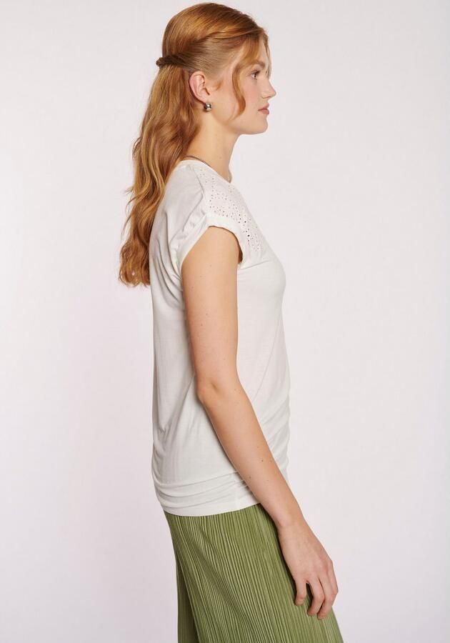 HaILYS Shirt met korte mouwen SS V TP Li44lly met broderie anglaise - Foto 3