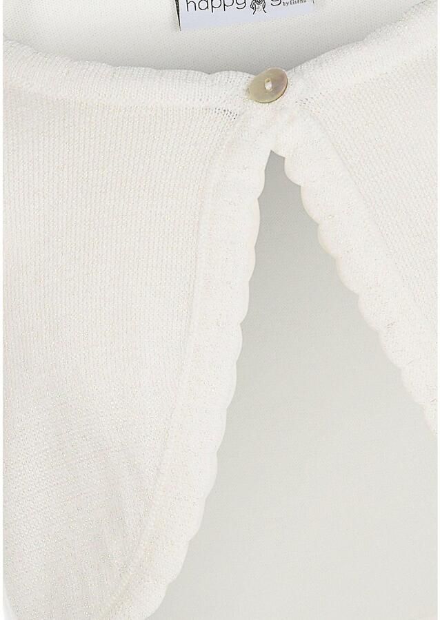 Happy girls Bolero in subtiele glitterlook en met golvende randen - Foto 2