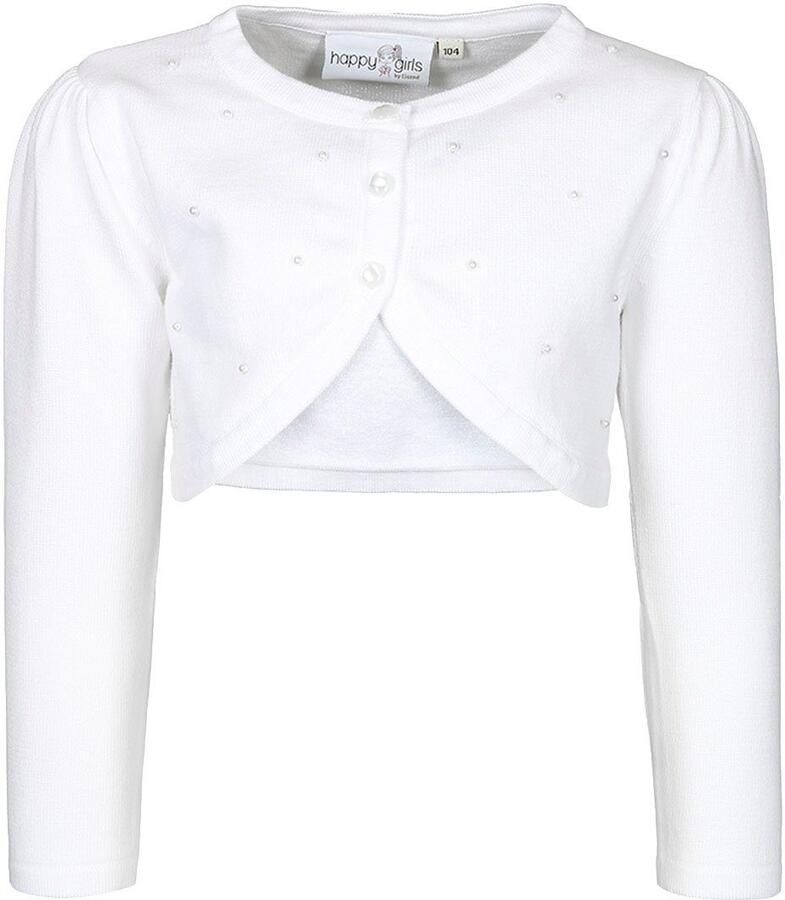 Happy girls Bolero vooraan met mooie sierparels geborduurd