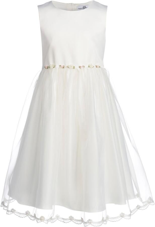 Happy girls Doopjurk met schattige bloemapplicatie aan de voorkant van de taillenad - Foto 3