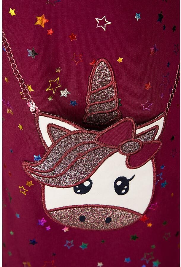Happy girls Gebreide jurk met geweldig eenhoornmotief