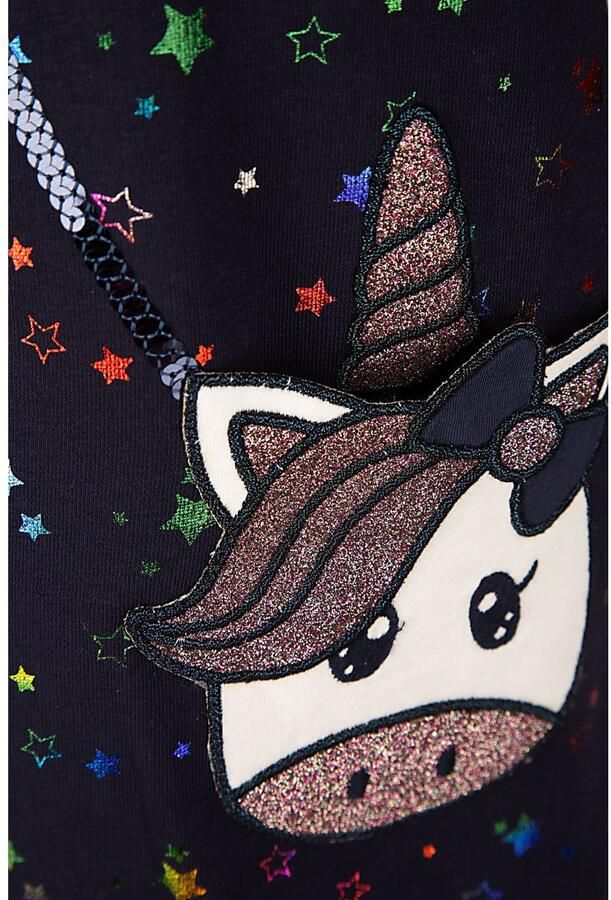 Happy girls Gebreide jurk met geweldig eenhoornmotief - Foto 3