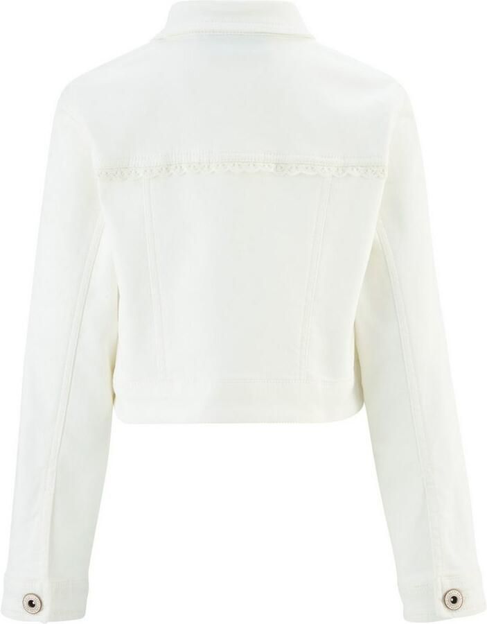 Happy girls Jeansjack met geweldige bloemborduursels