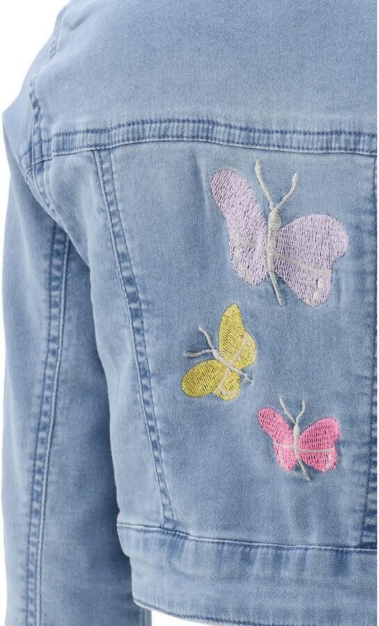 Happy girls Jeansjack met geweldige vlinderborduurwerk - Foto 3