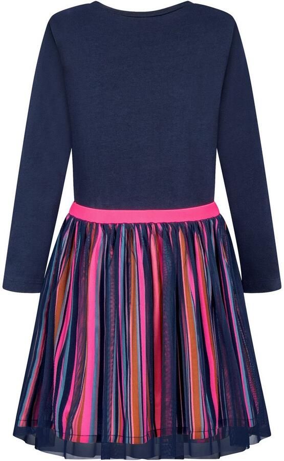 Happy girls Jerseyjurk met aangezette rok in strepen-look - Foto 3