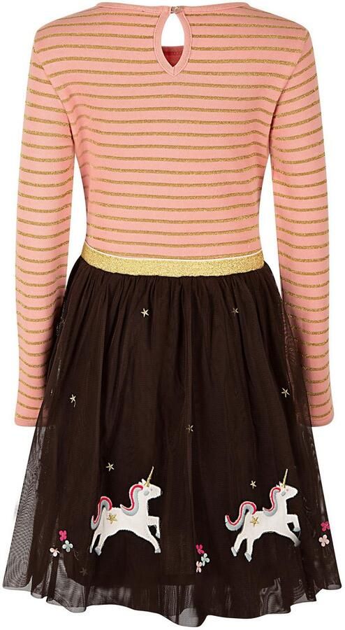 Happy girls Midi-jurk met hoogwaardige eenhoorn applicaties op de zoom - Foto 4
