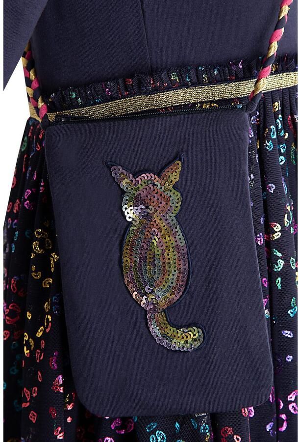 Happy girls Midi-jurk met kleine schoudertas met pailletten (set 2-delig)