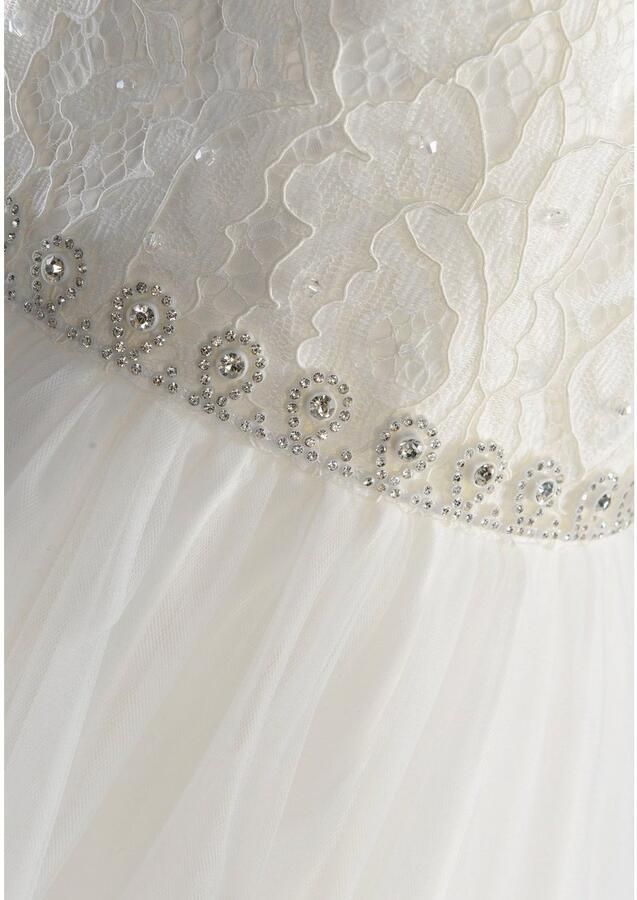 Happy Girls Communiejurk met kanten inzetstuk