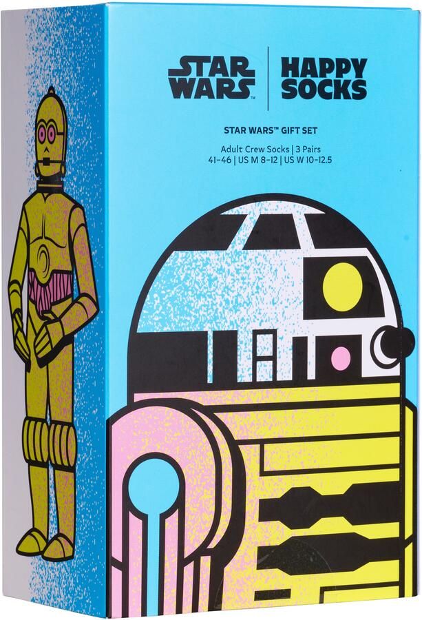 Happy Socks Lange sokken met creatieve star wars-motieven (Set van 3) - Foto 2