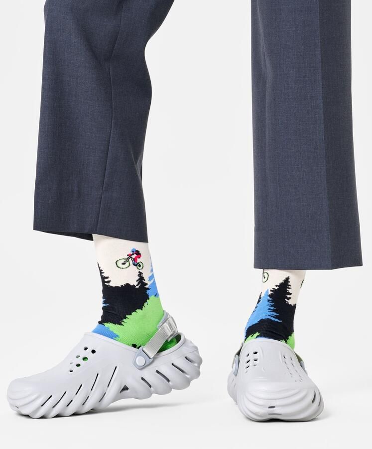 Happy Socks Lange sokken met fiets-patroon (Set van 2) - Foto 3