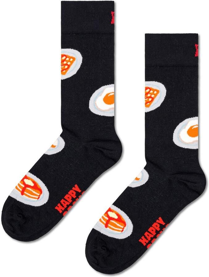 Happy Socks Lange sokken met leuke ontbijt-motieven (Set van 4) - Foto 2