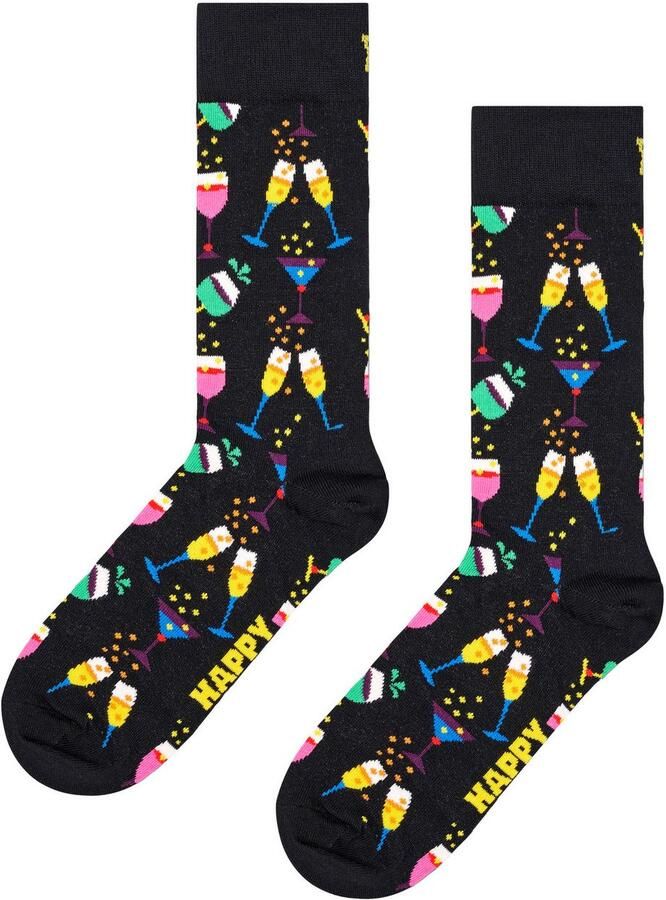Happy Socks Lange sokken met partymotief (Set van 2)