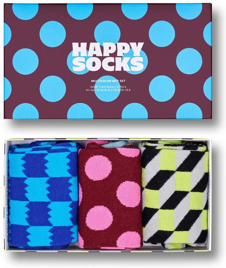 Happy Socks Lange sokken (Set van 3)