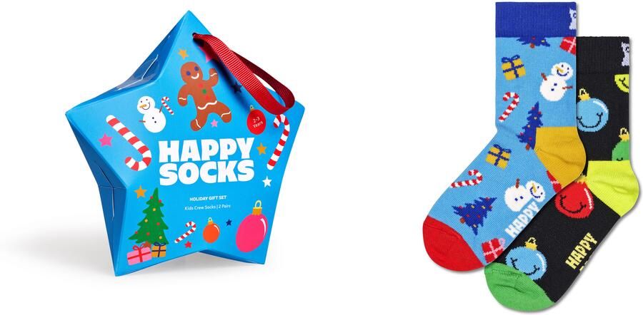 Happy Socks Sokken Holiday met kerstachtige motieven (Set van 3) - Foto 3