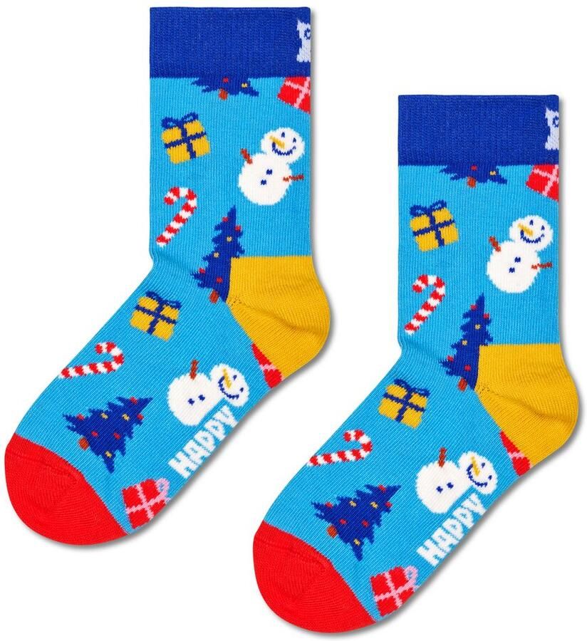 Happy Socks Sokken Holiday met kerstachtige motieven (Set van 3)