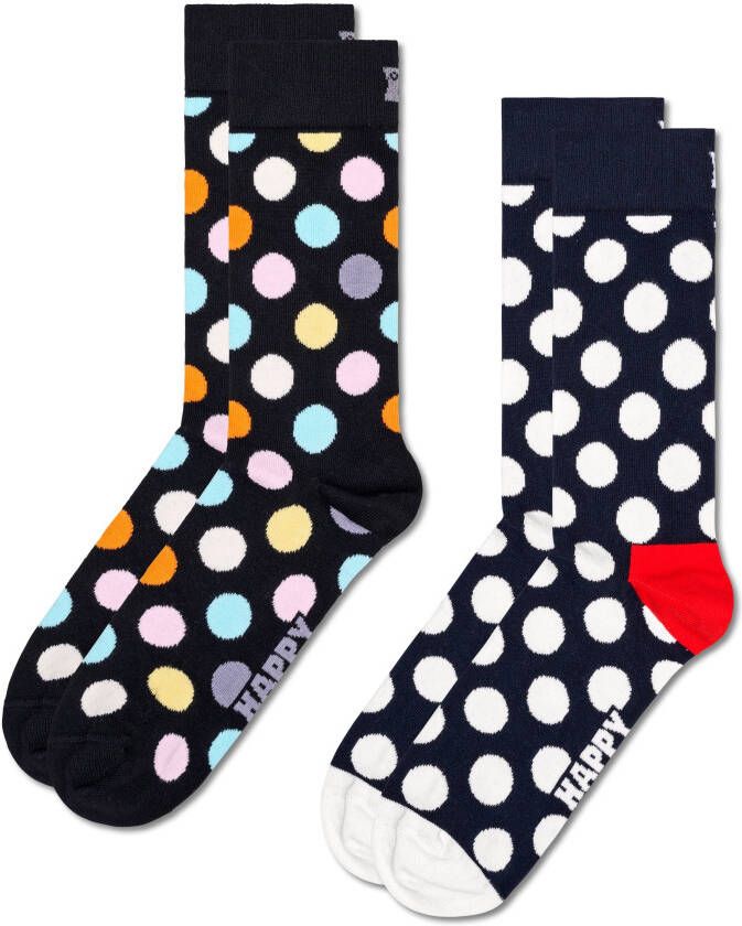 Happy Socks Sokken met stippenmotief in een set van 2 paar - Foto 2