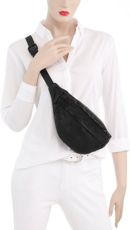 HARBOUR 2nd Buiktasje Jamie Schoudertas heuptas met logo-hanger