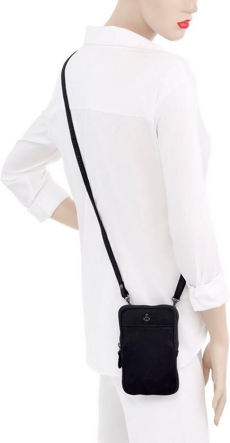 HARBOUR 2nd Minibag BENITA van stevig leer met kenmerkende merk-anker-label - Foto 4