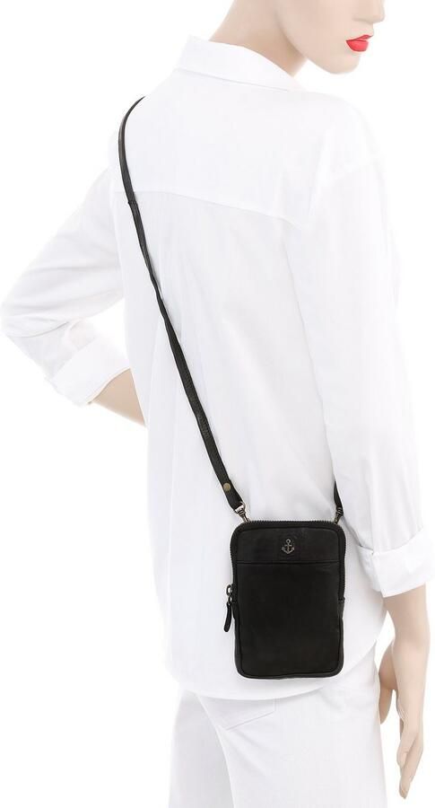 HARBOUR 2nd Minibag BENITA van stevig leer met kenmerkende merk-anker-label - Foto 4