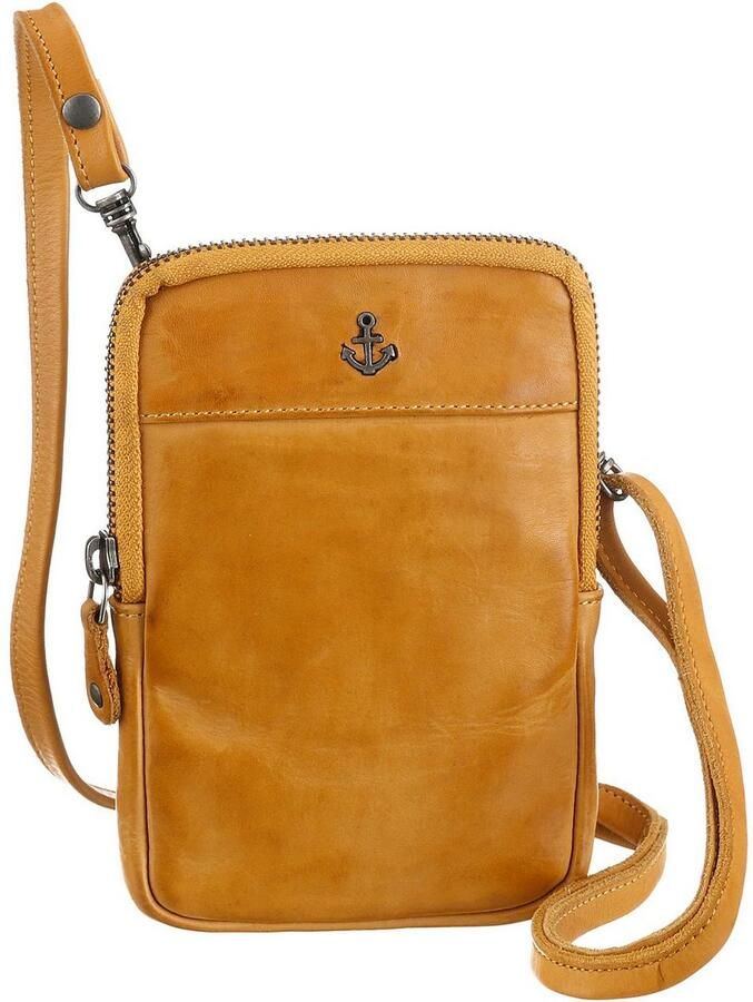 HARBOUR 2nd Minibag BENITA van stevig leer met kenmerkende merk-anker-label