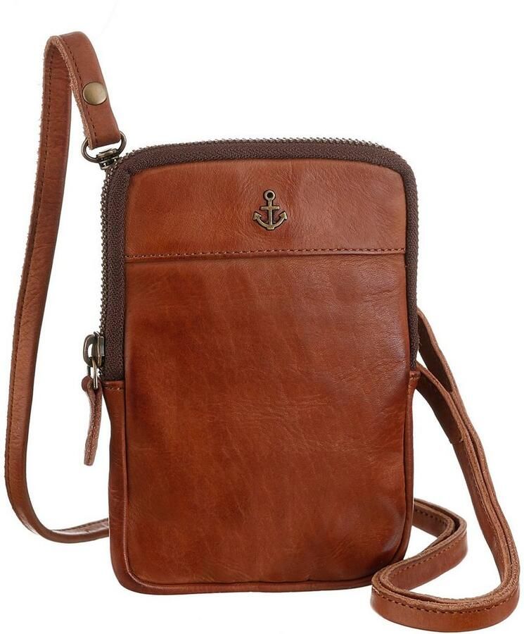 HARBOUR 2nd Minibag BENITA van stevig leer met kenmerkende merk-anker-label