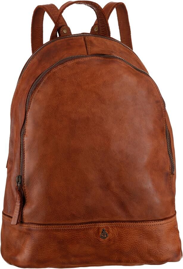 HARBOUR 2nd Rugzak Meghan van leer met kenmerkende merk-anker-label en sierhanger - Foto 3