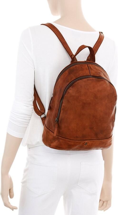 HARBOUR 2nd Rugzak Meghan van leer met kenmerkende merk-anker-label en sierhanger - Foto 2