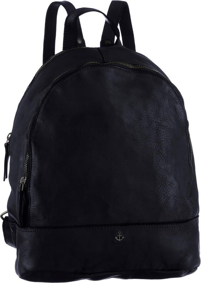 HARBOUR 2nd Rugzak Meghan van leer met kenmerkende merk-anker-label en sierhanger - Foto 3