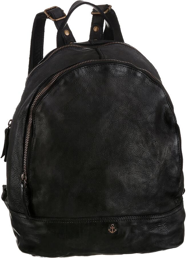 HARBOUR 2nd Rugzak Meghan van leer met kenmerkende merk-anker-label en sierhanger - Foto 4