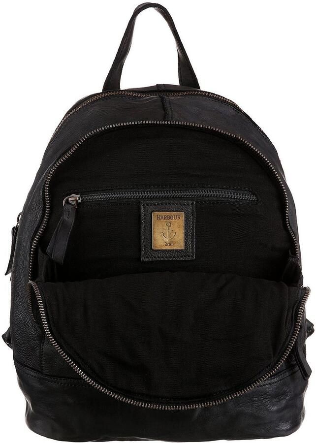 HARBOUR 2nd Rugzak Meghan van leer met kenmerkende merk-anker-label en sierhanger - Foto 2