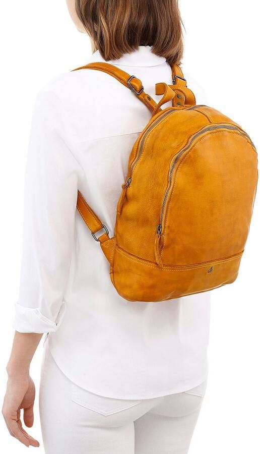 HARBOUR 2nd Rugzak Meghan van leer met kenmerkende merk-anker-label en sierhanger - Foto 3