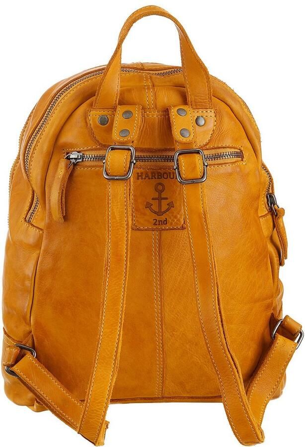 HARBOUR 2nd Rugzak Meghan van leer met kenmerkende merk-anker-label en sierhanger - Foto 2