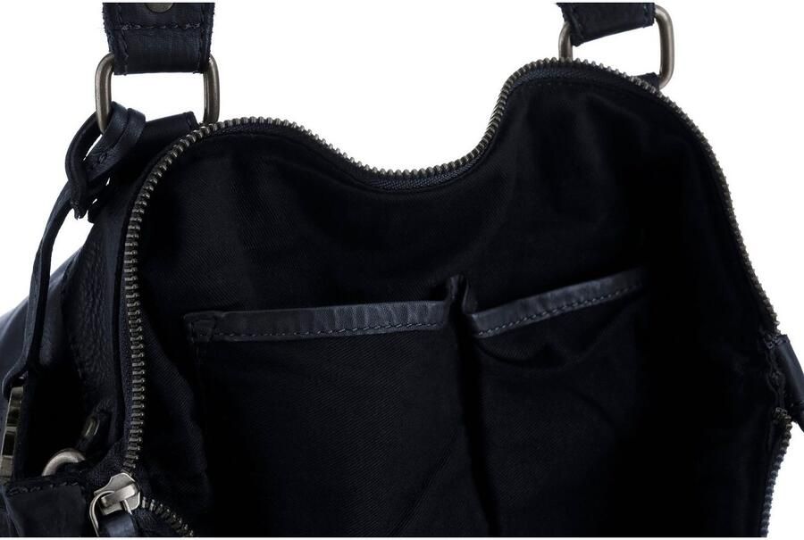 HARBOUR 2nd Shopper Bianca van leer met kenmerkende merk-anker-label en sierhanger