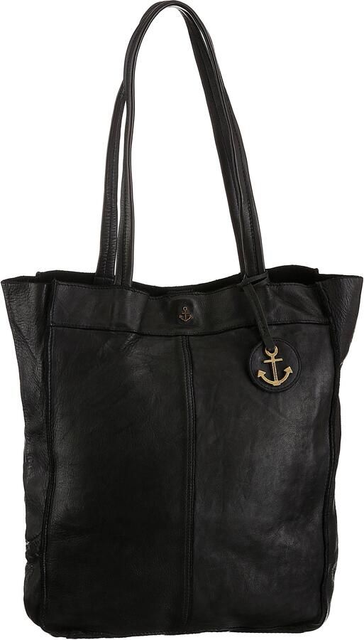 HARBOUR 2nd Shopper Elbe 1 van leer met kenmerkende merk-anker-label en sierhanger - Foto 4