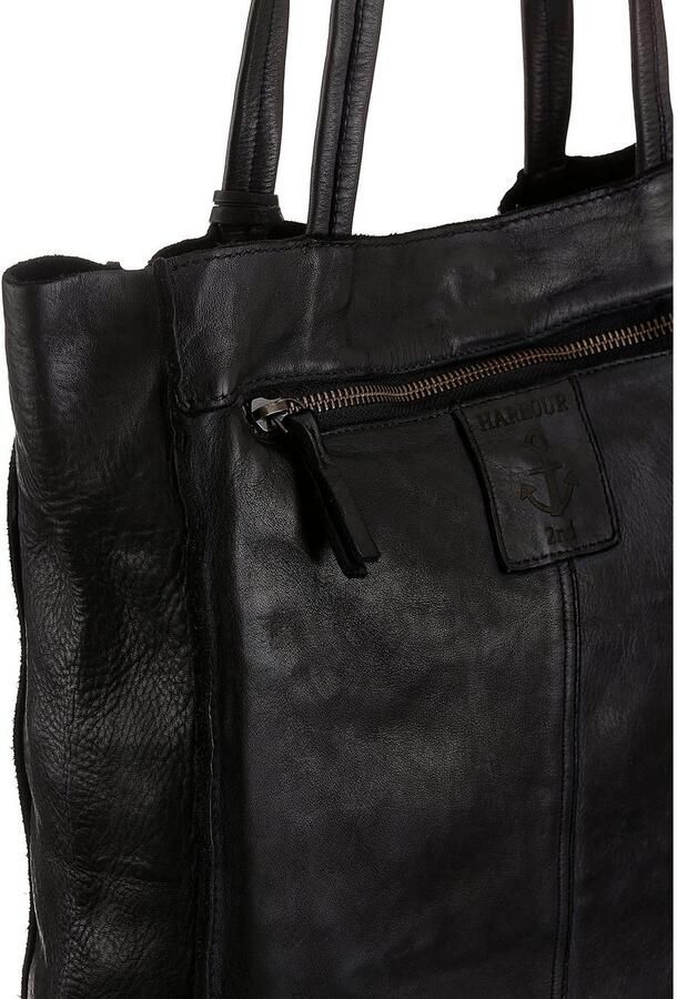 HARBOUR 2nd Shopper Elbe 1 van leer met kenmerkende merk-anker-label en sierhanger