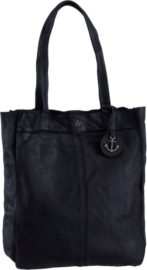 HARBOUR 2nd Shopper Elbe 1 van leer met kenmerkende merk-anker-label en sierhanger - Foto 4