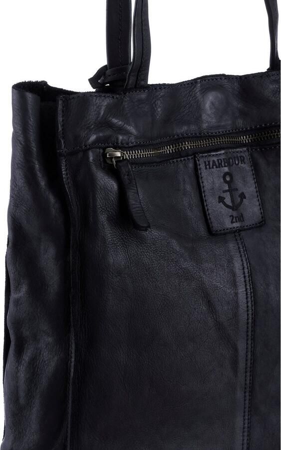 HARBOUR 2nd Shopper Elbe 1 van leer met kenmerkende merk-anker-label en sierhanger - Foto 2