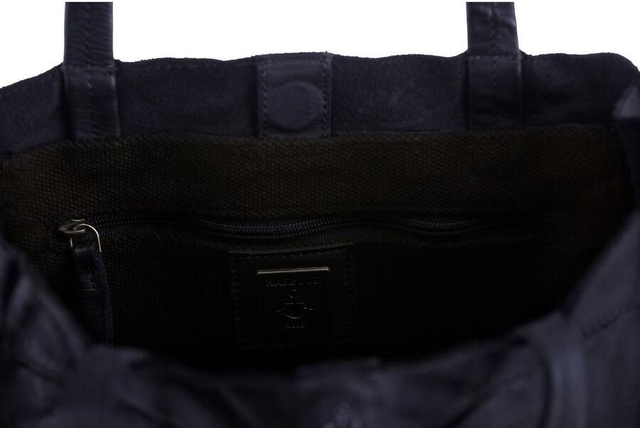 HARBOUR 2nd Shopper Elbe 1 van leer met kenmerkende merk-anker-label en sierhanger