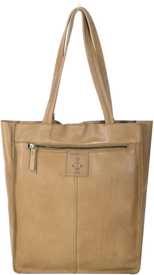 HARBOUR 2nd Shopper Elbe 1 van leer met kenmerkende merk-anker-label en sierhanger - Foto 2