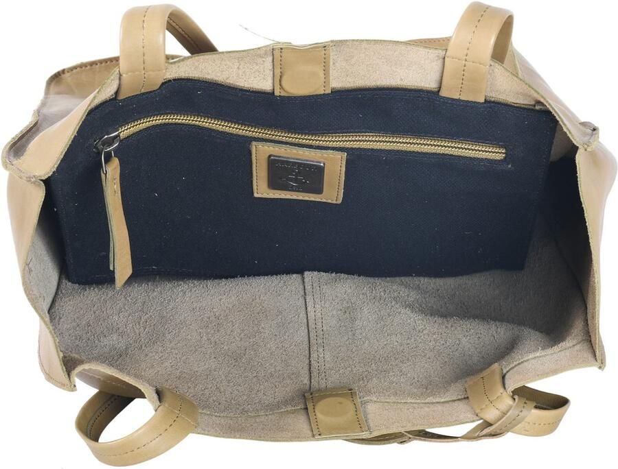 HARBOUR 2nd Shopper Elbe 1 van leer met kenmerkende merk-anker-label en sierhanger